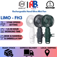 Lemoistar LIMO-FH3 USB Hand Ultra Mini Fan, 2000mAh Rechargeable Battery Portable Small Cooler