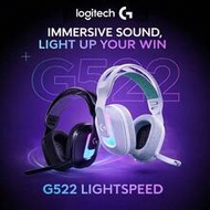 G522 Over-Ear Headphones, Wireless Bluetooth Gaming Headset, Low Latency Tri-Mode Connectivity, Ligh