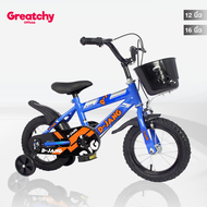 Greatchy จักรยาน จักรยานเด็ก DJANG Sport รถจักรยานเด็ก รถเด็ก ล้อเติมลม 12 14 16 นิ้ว จกย จกยเด็ก จักรยาน4ล้อ จักรยานจิ๋ว จักรยานทรงตัว เด็ก ของเล่นเด็ก มีเบรคและกระดิ่ง ตะกร้าหน้า โครงเหล็ก แข็งแรง ทนทาน