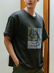 (JUN)xMoreloop เสื้อยืดผู้ชาย Rectangle Tiger (Collaborative T-shirt Project)