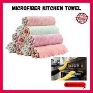 Kitchen Towel Microfiber Cleaning Kain Lap Dapur Microfiber Duble Side Color Highly Absorbent Kain L