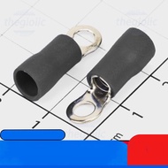 [5 Pieces]- RV5.5-4 Round Cos Head 48A Wire Size 12-10AWG M4 Screw Black IC2 Components