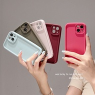 SCromax Apple ซุปเปอร์ไฟโดพามีนผิวรู้สึกสีทึบ iPhone 15P ผลไม้13เคสโทรศัพท์11/12นุ่ม XSMAX ผู้หญิง14