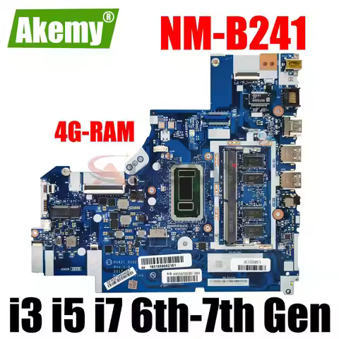 For Lenovo Ideapad 320-15IKB 320-17IKB Laptop Motherboard Core 4405U I3 I5 I7 4GB DDR4 DG521 DG721 N