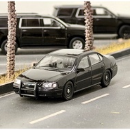1:64 596 Black Police Impala Ⅷ‌ Sedan Sports Model Diecast Metal Car New Collection