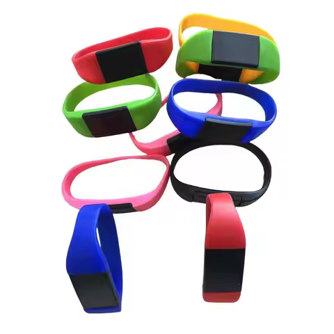 1Pcs 13.56Mhz UID Silicone Rewritable Changeable MF 1K S50 NFC IC Bracelet RFID Wristband For Access