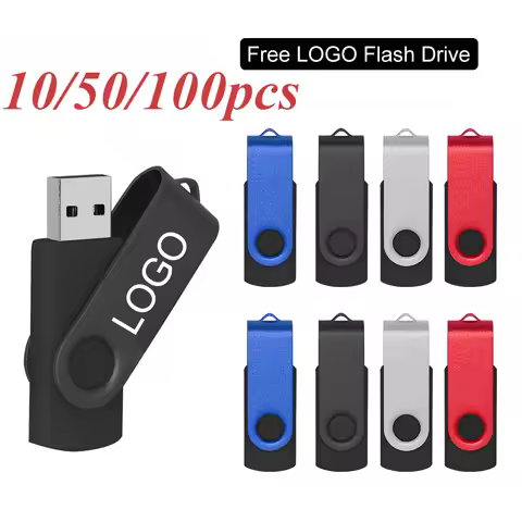 10/50/100PCS Custom LOGO 50PCS USB2.0 Flash Drive Pen Drive 4GB 8GB 16GB 32GB 64GB High Speed Usb St