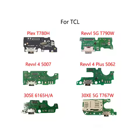 USB Charge Dock Socket Connector Flex Cable For TCL Plex T780H Revvl 5G T790W 4 Plus 5062 5007Z 30SE