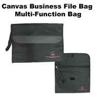 Beg Perniagaan Dokumen / Canvas Business File Bag Folders Bag Multi-function Document Certificate Ba