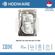 IBM 8TB 7.2K 12Gb SAS 4Kn 3.5" HDD // 01LK203 // 01LJ065 // ST8000NM0065