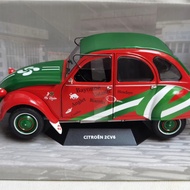 SOLIDO 1/18 CITROEN 2CV6 1982 CITROEN Car Model Alloy Can Open Left Right Doors