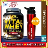 Whey Protein Halal – Vital Whey 2kg/4.4lbs Whey Isolate With 24g Protein 67 Servings -(Chocolate Mil