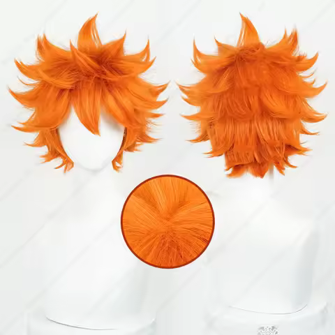 Anime Hinata Shoyo Cosplay Wig Shoyo Hinata 30cm Orange Short Wigs Heat Resistant Synthetic Hair