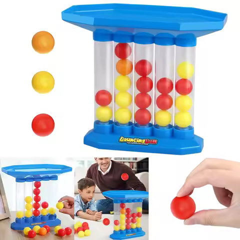 Jumping Connect Funny Ball Board Game 2-4 Players Bouncing Ball Game Table Jumping Ball Toys Connect
