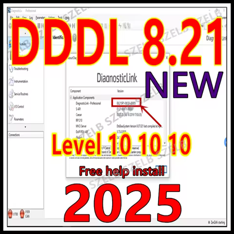 Newest 2025 Detroit Diesel Diagnostic Link DDDL 8.21 8.13 SP1 Professional Level 10 10 10 + Troubles