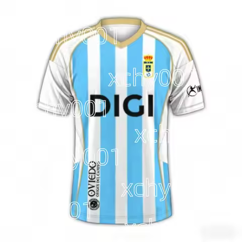New Unisex Real Oviedo Centenary Away Jersey Short-Sleeve Summer Quick-dry Breathable Trendy Match &