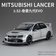 1:32 EVO 9 Mitsubishi Lancer Evolution IX Diecast Model Car Alloy Cars Toys Collection Gift For Kids