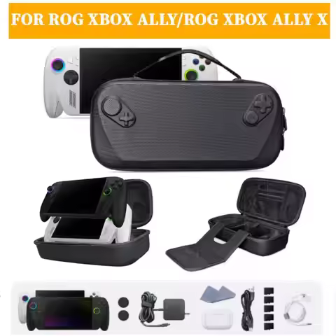 EVA Hard Carrying Case Bag for ROG Xbox Ally/ROG Xbox Ally X Handheld Game Console With Inner Partit