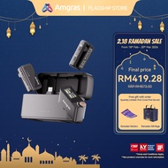 Amgras SoundMeta XTS Wireless Microphone Mobile Phone Camera Vlog/Live Lavalier Dual Noise Cancellin