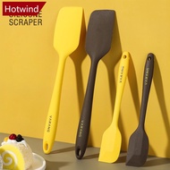 HOTWIND Kitchen Silicone Cream Butter Cake Spatula Scraper Cake Cream Scraper Nonstick Butter Spatul
