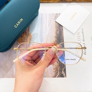 [High Quality] CARIN Glasses 2A33 Ultra Light Pure Titanium Cat Eye Shape Fashion Glasses Frame Opti