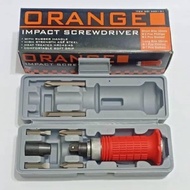 Obeng getok putar Impact Driver set isi 6 pcs ORANGE obeng ketok