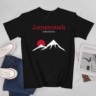 Uniseks Lelaki Hayastan Armenia Gunung Ararat Yerevan Skyline Armenia Tshirt Tees T Shirt Wanita Lel