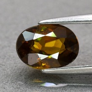 Natural Greenish Yellow Sphene Gem ( SI ) 1.01ct, Madagascar