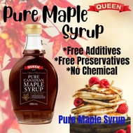 Queen Maple Syrup Sugar Free 100% Pure Halal Salad Dressing Whipped Cream Yogurt Drizzle
