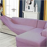 Sitting Room Elastic L Shape Sofa Covers Sectional, Furniture Protector Stretch Couch Anti-Slip Sofa Cover, 1/2/3/4 Seats(L Type Sofa Needs To Buy Two Sofa Covers) (Color : I, Size : 3 seats: 190-23