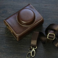 For Sony ZV-1F ZV1 ZV1M2 ZV1II RX100 Camera Leather Case ZV1F Retro Crossbody Bag Portable PU Cover 