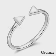 GIUMKA 925純銀戒指尾戒抗過敏 淘氣女孩女戒 幾何開口食指戒可微調 單個價格 MRS07013 2 美國圍2號