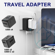 [SG] Universal Travel Adapter Wall Plug / International Plug / 4 USB Port / Type-C Port PD 35W