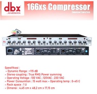COMPRESSOR LIMITER DBX 166 XS SILVER DBX 166XS
