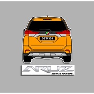 🚙Sticker Kereta PERODUA ARUZ 🚙 Boleh custom warna &amp; nombor plate.