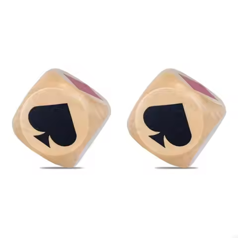 2Pcs Double trumps Marker Dices Euchre Wooden Cubes Dices Tool Great Gift for Bridge Card Comfortabl
