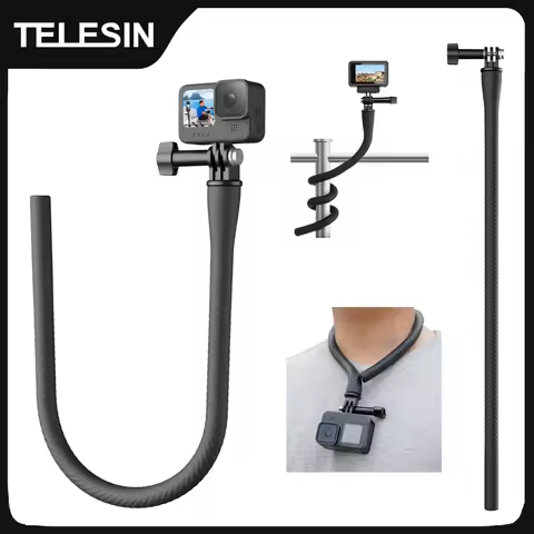 TELESIN Mini Action Camera Mount For Gopro Insta360 DJI Action Mini Camera Octopus Tripod Phone Hold