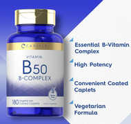 維他命B雜 B50 180片 - 平行進口 - B-50 - 能量幫助/神經健康/集中力/記憶力/細胞修復