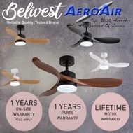 (LOWEST PRICE GUARANTEED) AEROAIR AA-120 42, 52inch DC Motor Ceiling Fan - with/without LED Light