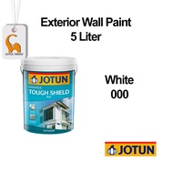 5L Jotun White Colour Tough Shield Matt Anti Algae Anti Fungal Wall Paint Outdoor Cat Dinding Luar Rumah