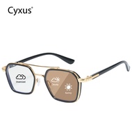Cyxus anti-blue light photochromic Business neutral style computer reading glasses 8260