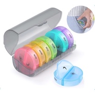 Pill Box Seven Days BD AM Pm Weekly Twice Daily