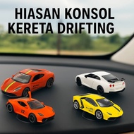 Mainan Kereta AE86 Initial D Logam Mini | Model Drift Hiasan Dashboard Tarik Belakang Diecast Car