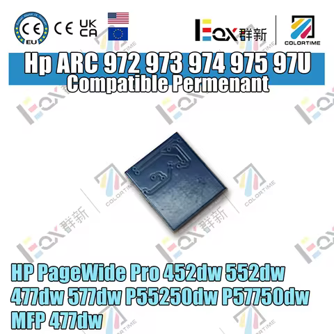 ARC Chip 972 973 974 975 97U Compatible Permenant for HP PageWide Pro 452dw 552dw 477dw 577dw P55250