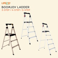 BOOMJOY Ladder Aluminium High Quality Ladder 3-Step / 4-Step / 5-Step Aluminium Gold & Silver Ladder