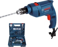 Bosch GSB 500 RE Impact Drill Set w/ 100 pcs Accessories in Hard Carrying Case (6 Months Local Warranty) GSB500 RE