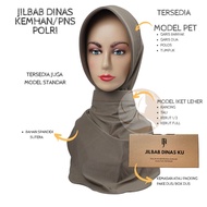 Jilbab Dinas KEMHAN/PNS POLRI PREMIUM ANTI TEMBEM