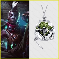 SY2 LOL Arcane League of Legends Ekko Stopwatch Necklace Children Birthday Gifts Game Peripherals SY