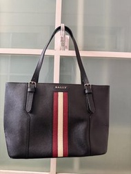 Bally 黑色 Saffiano 皮革托特包