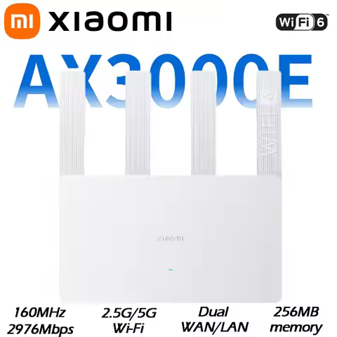 Xiaomi Router AX3000E WiFi6 2976Mbps 2.4G/5GHz Dual DAN/LAN ports Qualcomm Processors 256MB Memory M